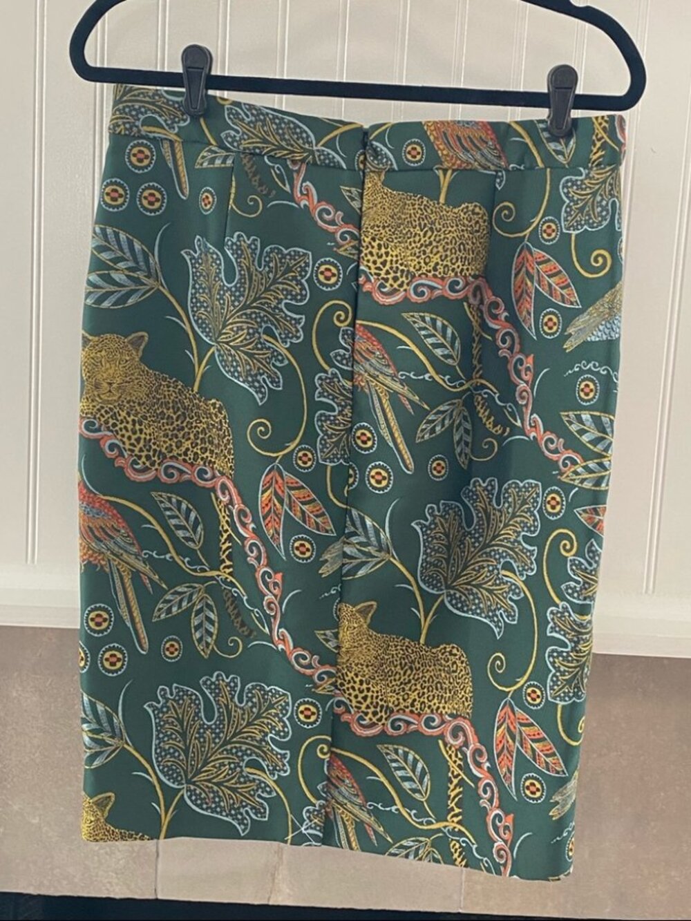 J. Crew No. 2 Pencil Skirt in Ornate Jungle Print Sz 8 - Picture 5 of 6